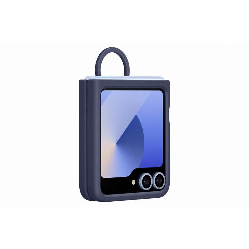Samsung Galaxy Z Flip6 Silicone Case With Ring - Navy