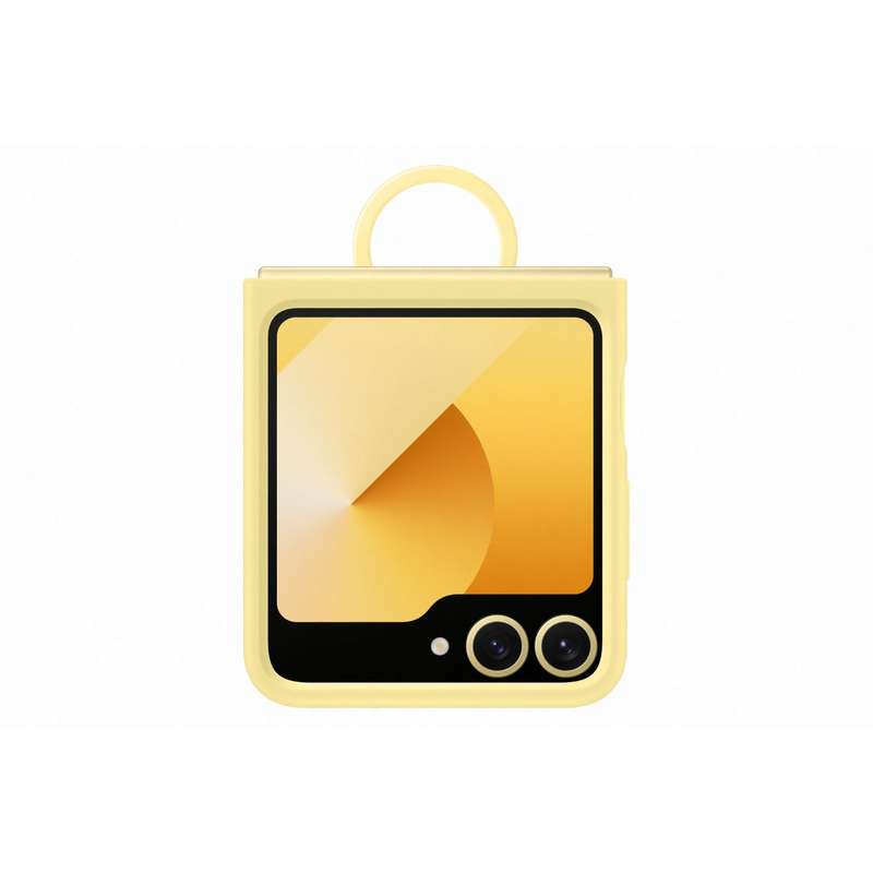 Samsung Galaxy Z Flip6 Silicone With Ring Case - Yellow