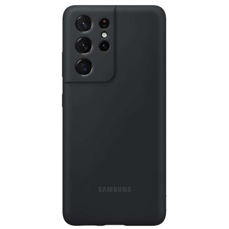 Samsung Galaxy S21 Ultra Cover Silicone Cell Phone Case Black