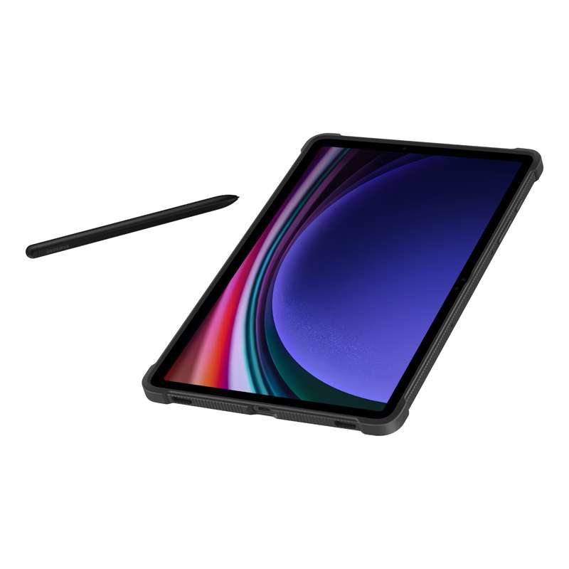 Samsung Galaxy Tab S9 Case - Official Samsung Outdoor BookCover - Black