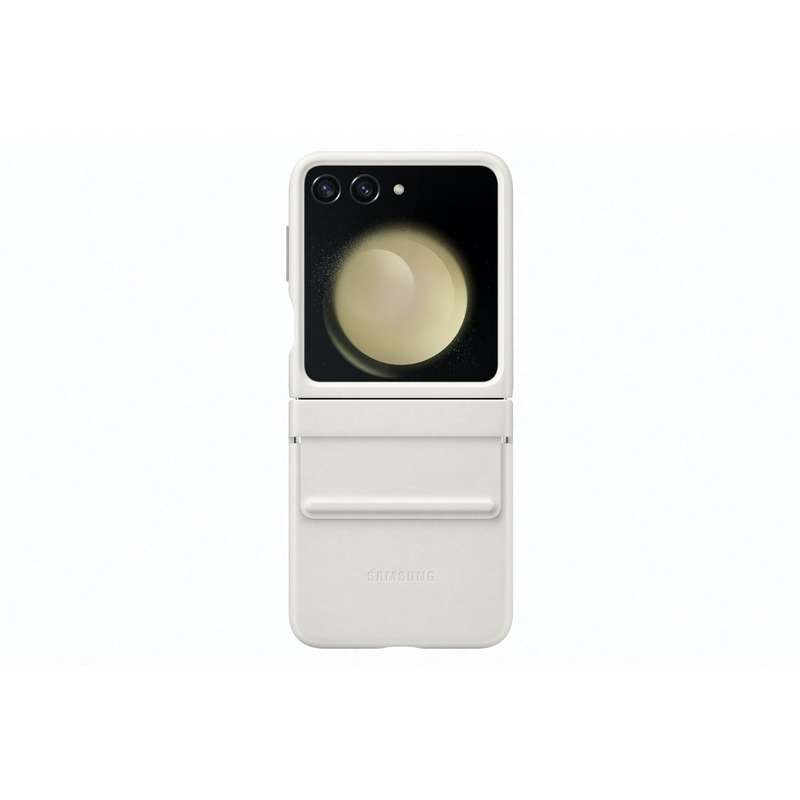 Samsung Galaxy Z Flip5 Case - Official Samsung Flap Eco-Leather Cover - Cream