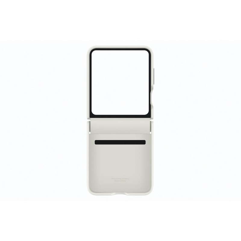 Samsung Galaxy Z Flip5 Case - Official Samsung Flap Eco-Leather Cover - Cream