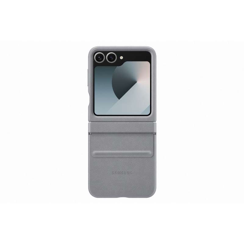 Samsung Galaxy Z Flip6 Vegan Leather Case - Grey