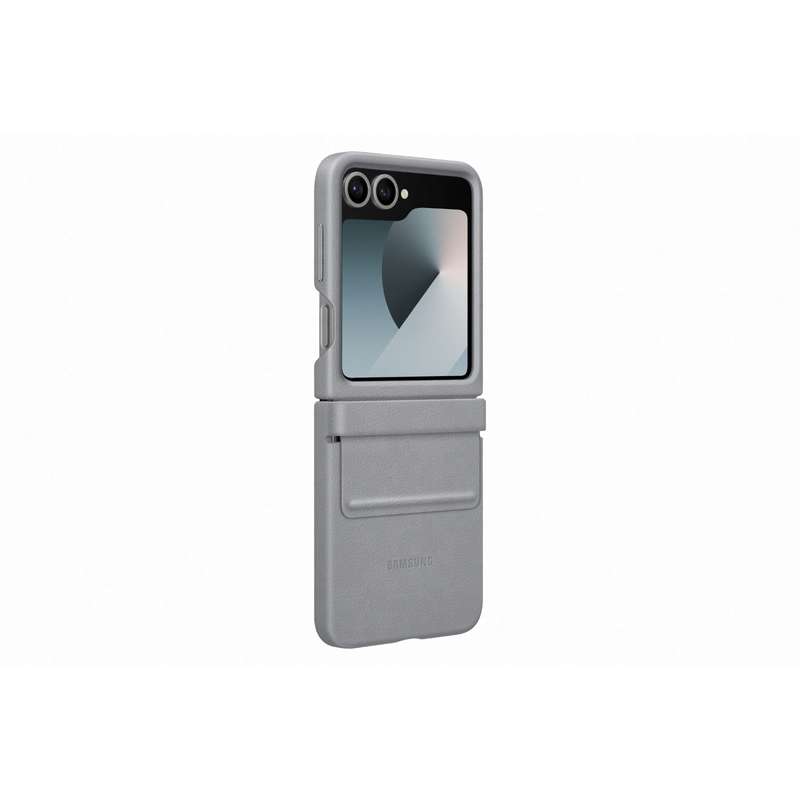Samsung Galaxy Z Flip6 Vegan Leather Case - Grey