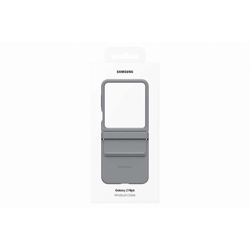Samsung Galaxy Z Flip6 Vegan Leather Case - Grey