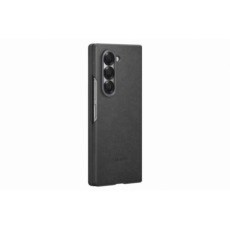 Samsung Galaxy Z Fold6 Case - Official Samsung Vegan Leather Cover - Grey