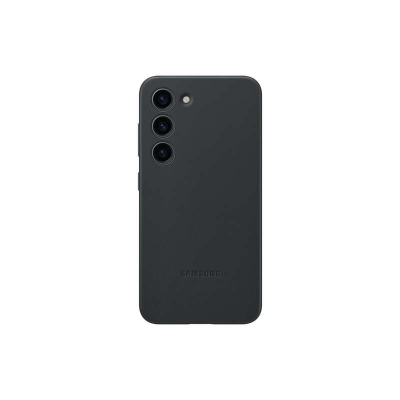 Samsung Galaxy S23 Case - Official Samsung Leather Cover - Black