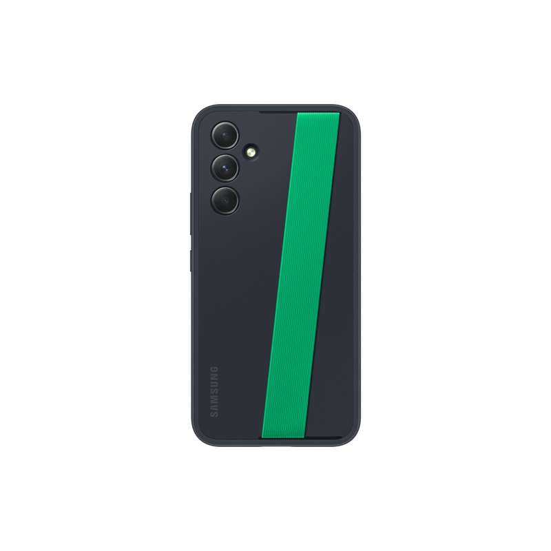 Samsung Galaxy A54 5G Silicone Case With Strap - Black