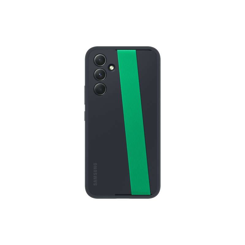 Samsung Galaxy A54 5G Silicone Case With Strap - Black