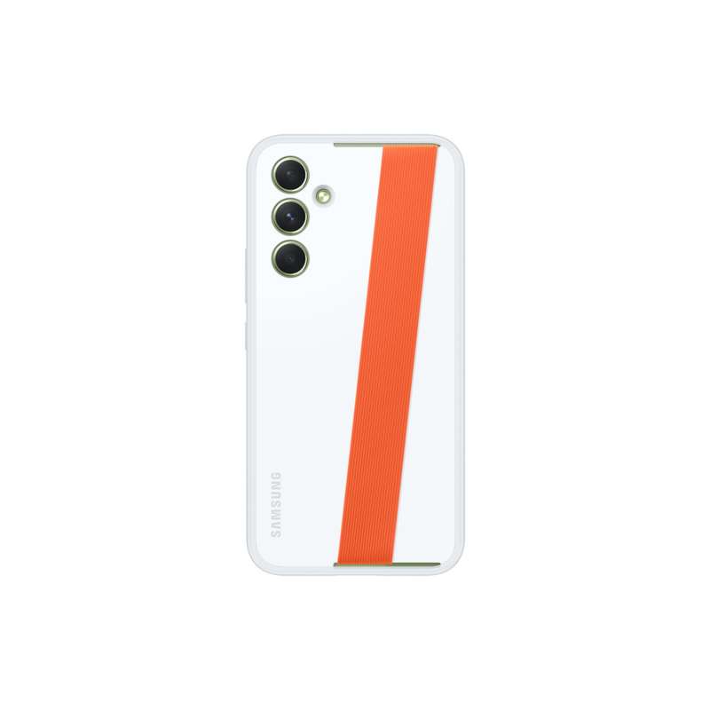 Samsung Galaxy A54 5G Silicone Case With Strap  White