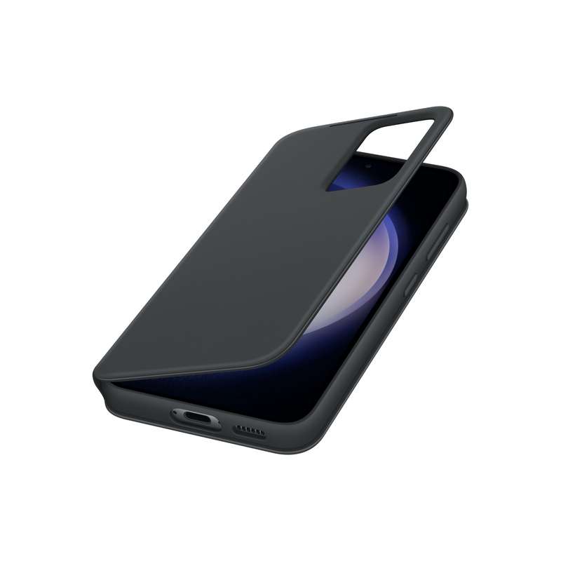 Samsung Galaxy S23 Case - Official Samsung S View Wallet Cover - Black