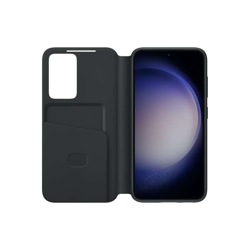 Samsung Galaxy S23 Case - Official Samsung S View Wallet Cover - Black