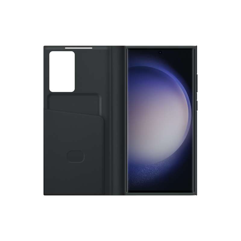 Original Samsung Galaxy S23 Ultra Smart View Flip Phone Cover Black