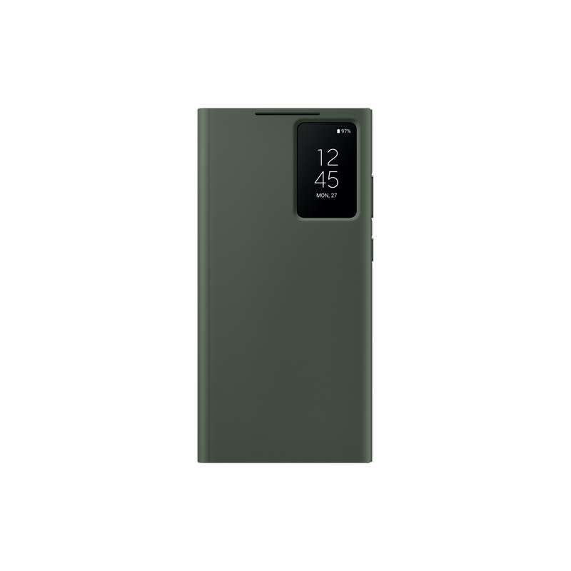 Original Samsung Galaxy S23 Ultra Smart View Flip Phone Cover Green