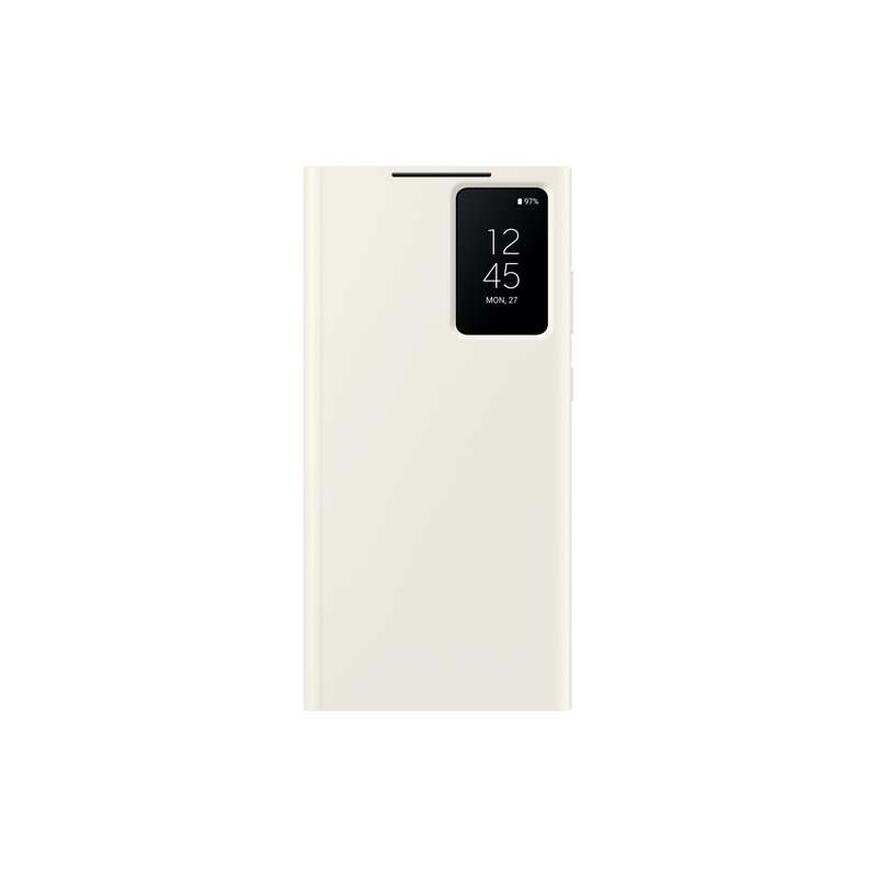 Original Samsung Galaxy S23 Ultra Smart View Flip Phone Cover Cream