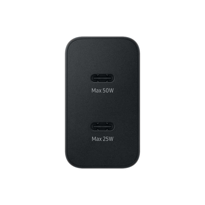 Samsung 50W Wall Charger - 2 Port Fast Charger - Black