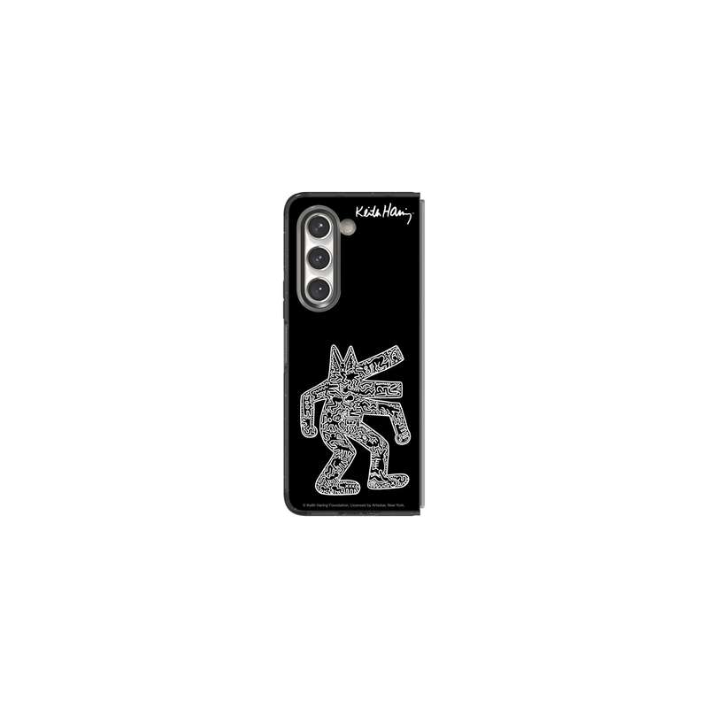 Samsung Galaxy Z Flip5 Eco-Friends Keith Haring Case - Black