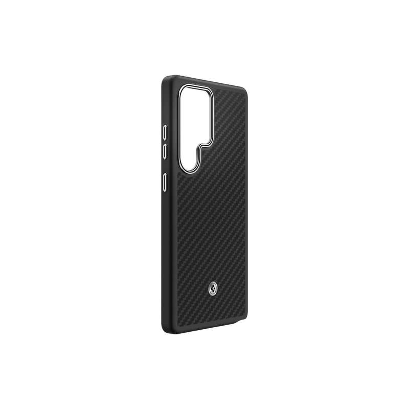 Samsung Galaxy S25 Ultra Enzo Aramid Case - Black Silver