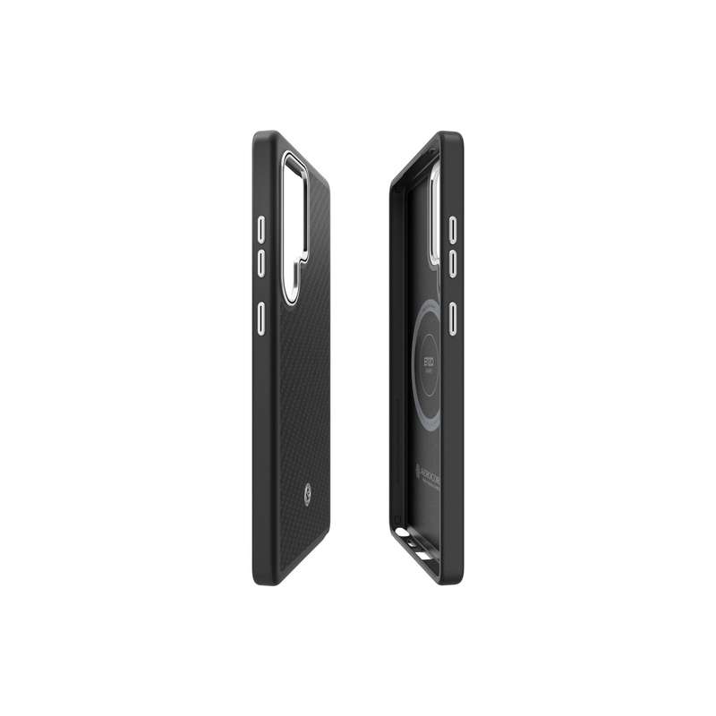 Samsung Galaxy S25 Ultra Enzo Aramid Case - Black Silver
