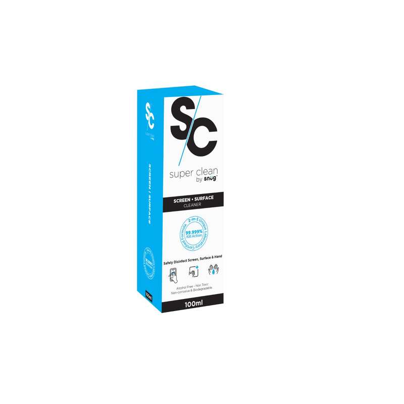 Snug 100ml Non Toxic Disinfectant Surface Screen Cleaning Spray Kit