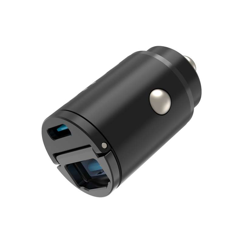 Snug 30W Car Charger - 2 Port Fast Charge - Black