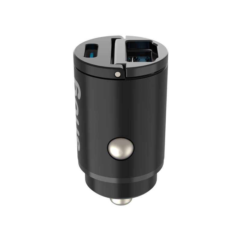 Snug 30W Car Charger - 2 Port Fast Charge - Black