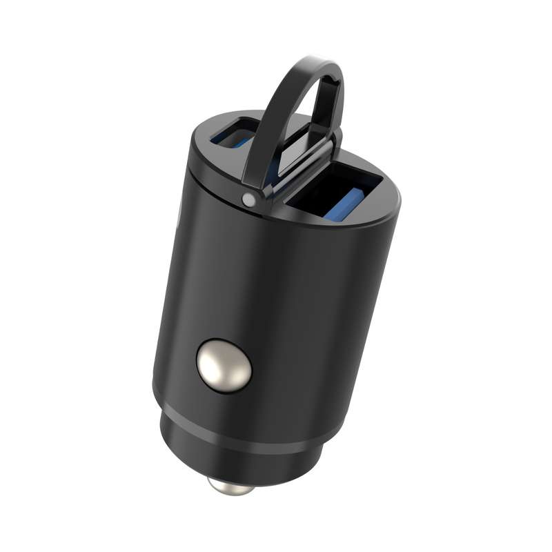 Snug 30W Car Charger - 2 Port Fast Charge - Black