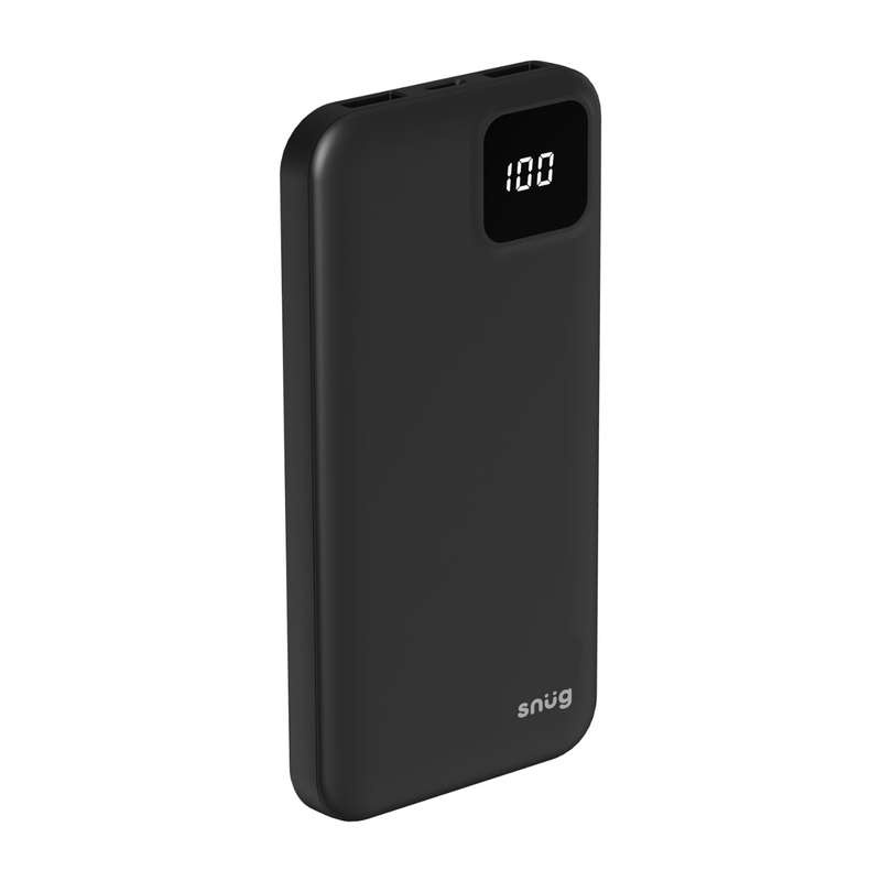 Snug Power Bank 10000mAh - with LED Indicator - Black