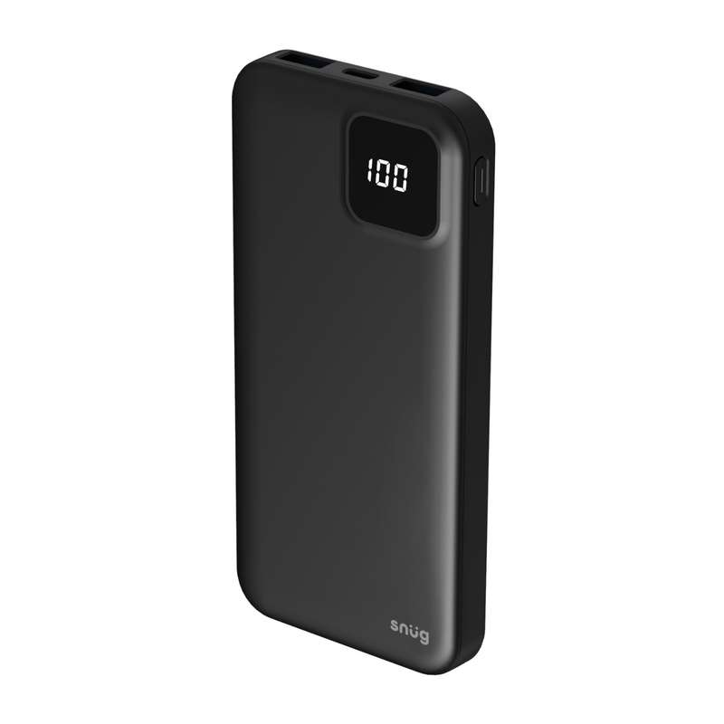 Snug Power Bank 10000mAh - with LED Indicator - Black