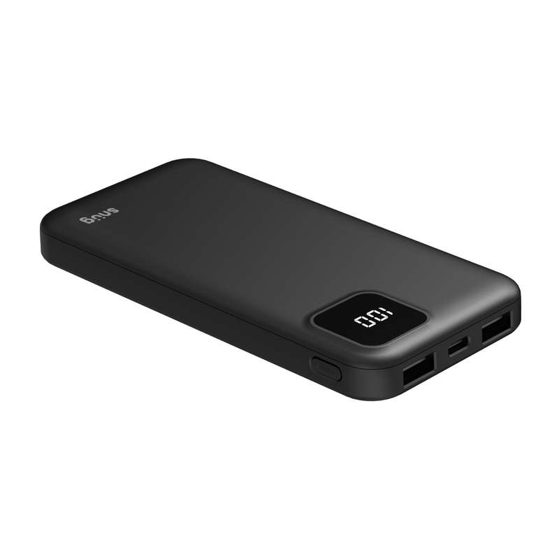 Snug Power Bank 10000mAh - with LED Indicator - Black