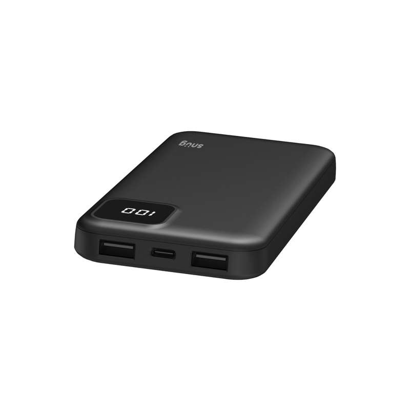 Snug Power Bank 10000mAh - with LED Indicator - Black