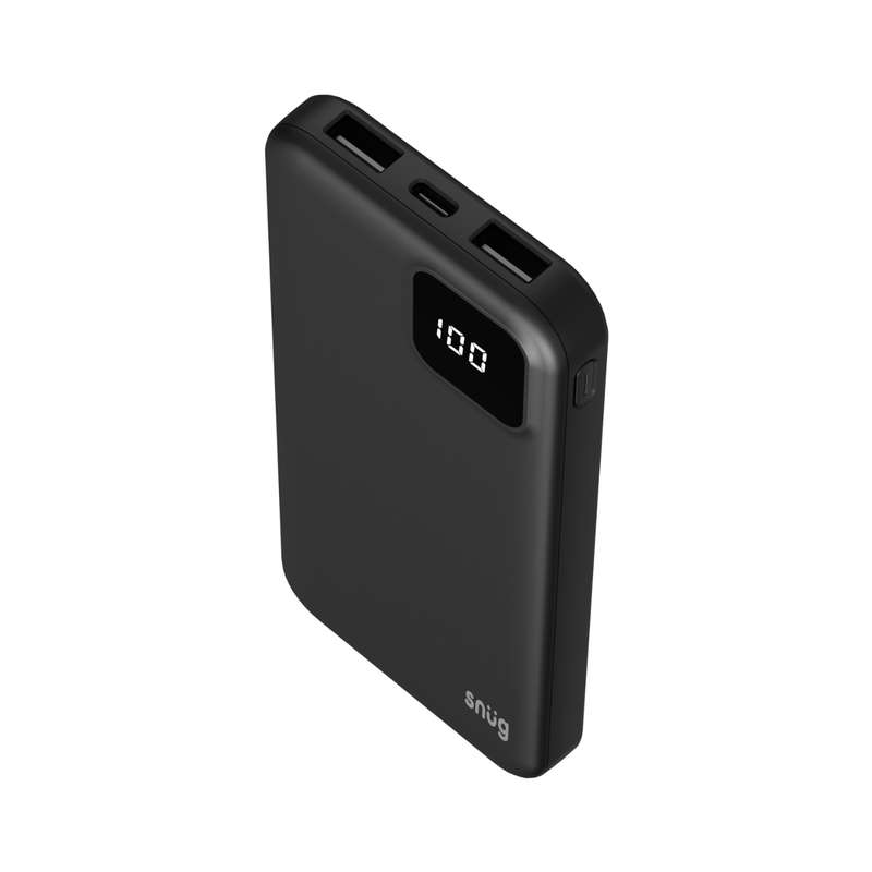 Snug Power Bank 10000mAh - with LED Indicator - Black