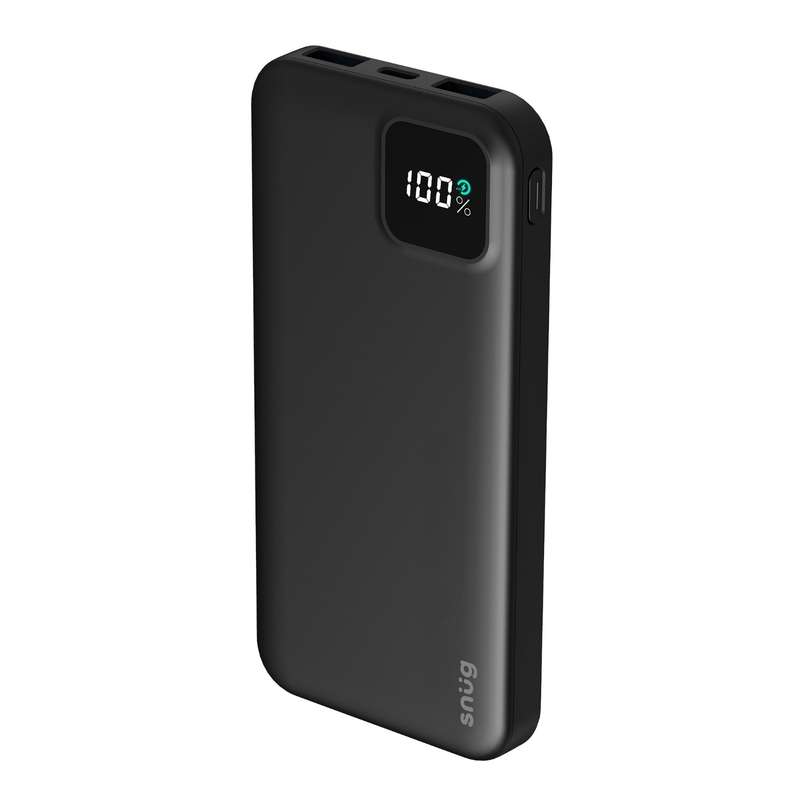 Snug Power Bank 10000mAh - 20W PD Charger Black