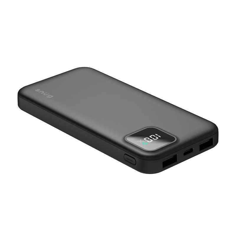 Snug Power Bank 10000mAh - 20W PD Charger Black