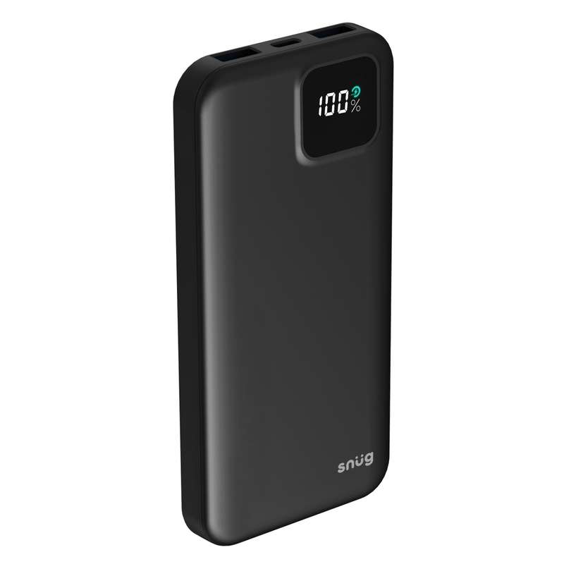 Snug Power Bank 10000mAh - 20W PD Charger Black