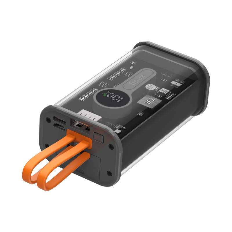 Snug Power Bank 10000mAh - Transparent 20W Charger with Cable