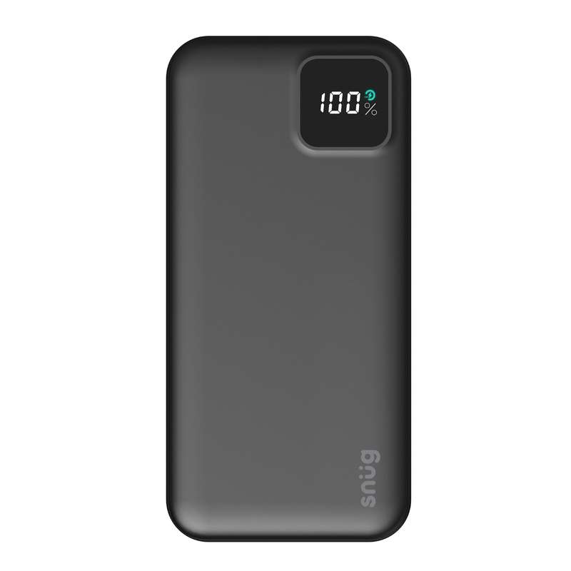 Snug 20W 20 000mAh Power Bank - Fast Charge Black