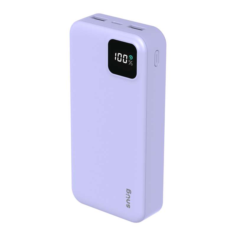 Snug Power Bank 20000mAh - 20W PD Charger - Lavender