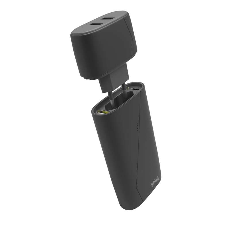 Snug Travel 7800mAh Power Bank 2 port USB Wall Charger Combo