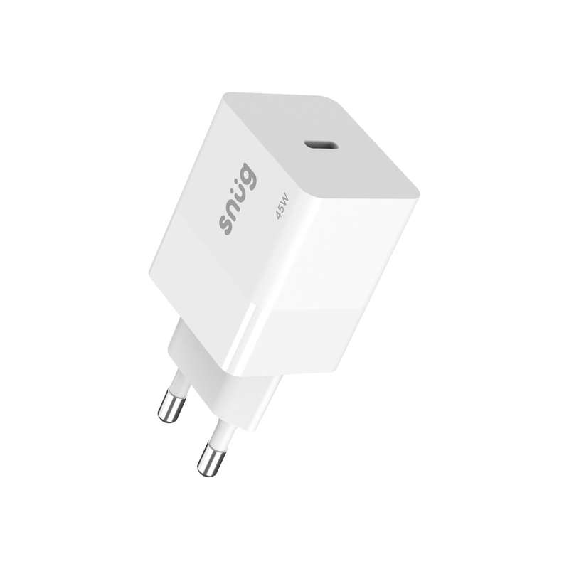 Snug 45W Wall Charger - 1 Port Fast Charging Adapter - White