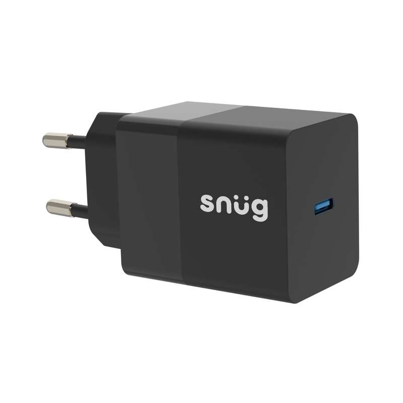 Snug 45W GaN PD Charger with USB C To Type C Cable - Black
