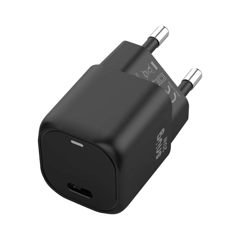 Snug 20W Wall Charger - 1 Port Fast Charging Adapter - Black