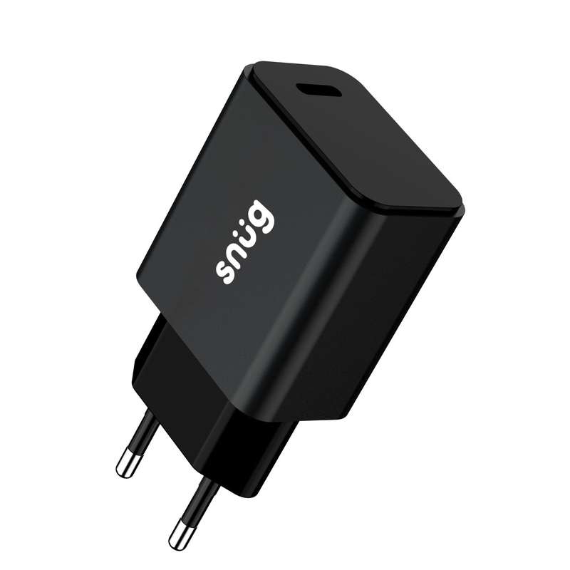Snug 20W Wall Charger - Fast Charging Adapter 1 Port Black