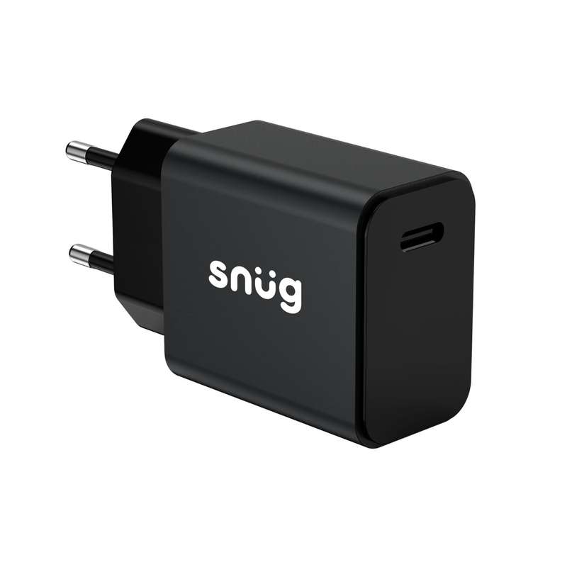 Snug 20W Wall Charger - Fast Charging Adapter 1 Port Black