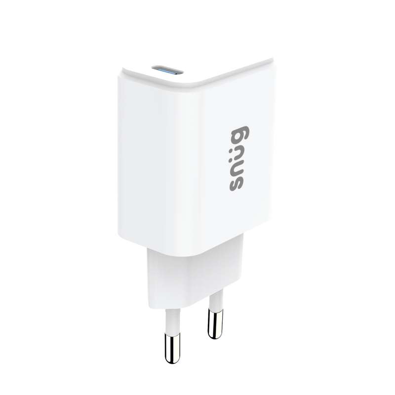 Snug 25W GaN Charger - 1 Port Fast Charger - White