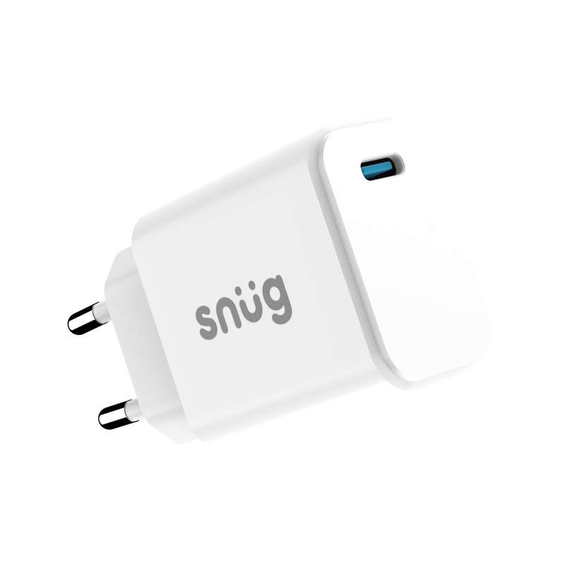 Snug 25W GaN Charger - 1 Port Fast Charger - White