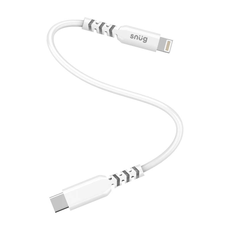 Snug 30W Type C To Lightning Cable - 25Cm White