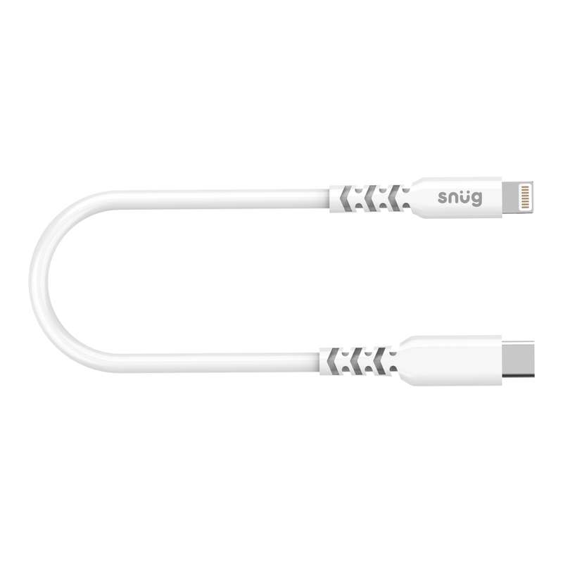 Snug 30W Type C To Lightning Cable - 25Cm White