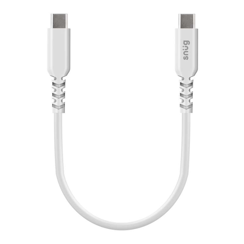 Snug 60W TypeC To TypeC Fast Charging Cable  25Cm White