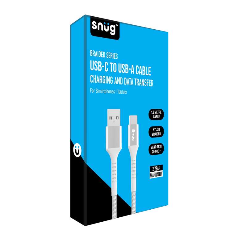 Snug 10W USB To Type C Cable - 1.2m White